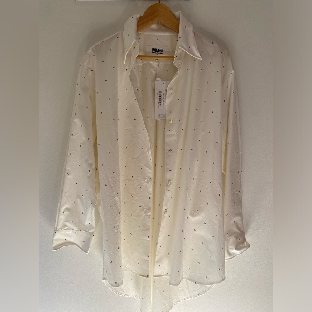 Maison Margiela MM6 White Logo Shirts